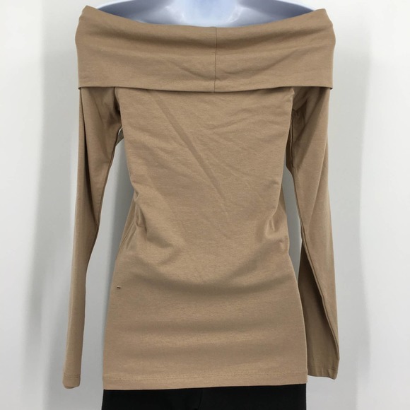 Vero Moda Panda Off The Shoulder Long Sleeve Top M Pullover Jersey Knit NWD - Picture 4 of 9